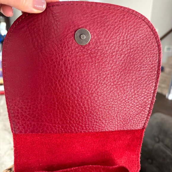 Portland Leather Goods Bucket Backpack Chili Red Excellent Condition main image 13